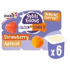 Petits Filous Kids Strawberry & Apricot Yoghurt 6x47g