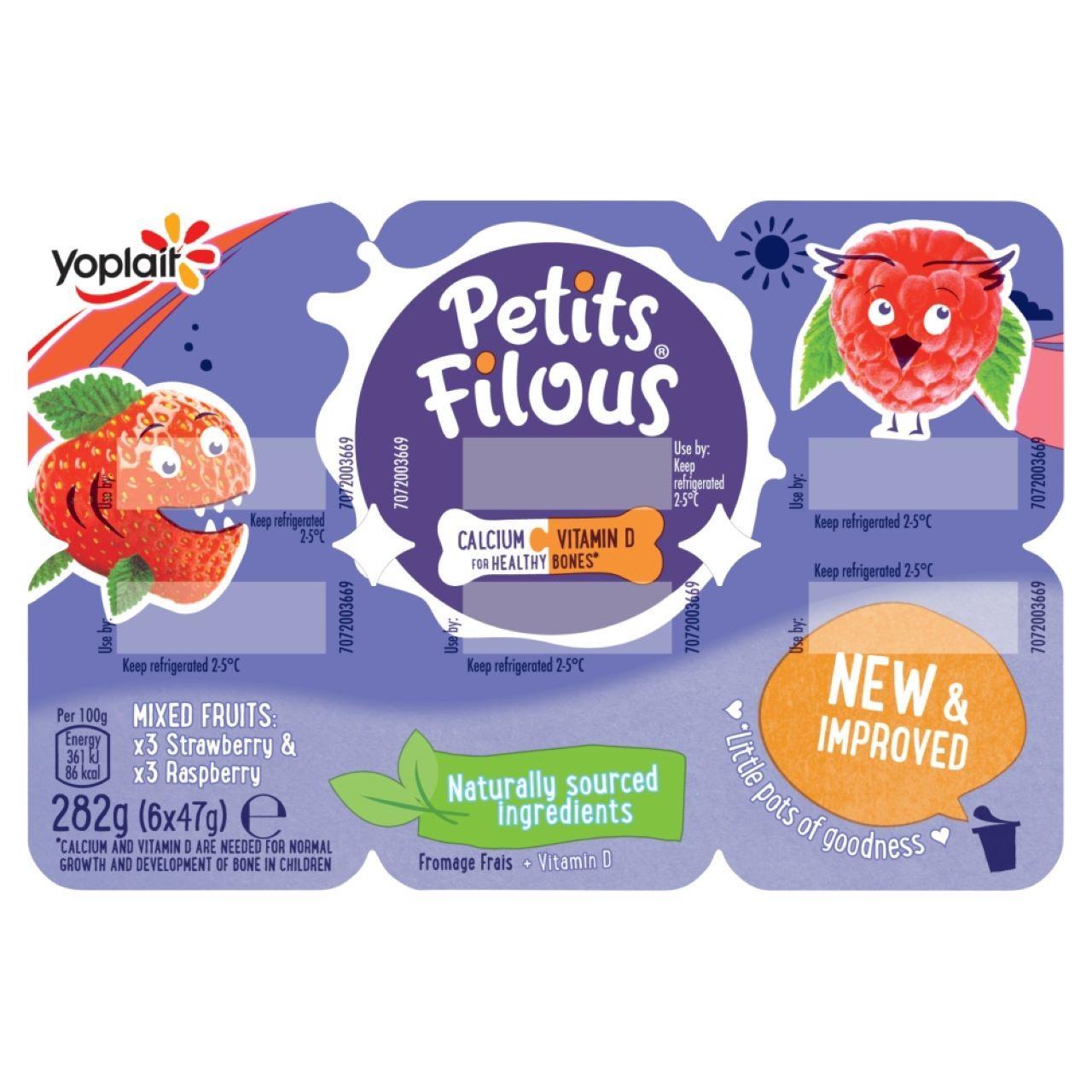 Petits Filous Kids Strawberry & Raspberry Fromage Frais