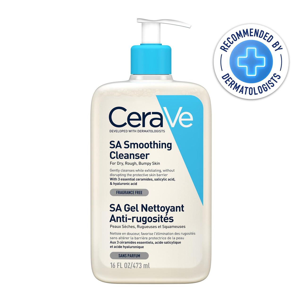 CeraVe SA Smoothing Cleanser with Salicylic Acid for Dry & Rough Skin