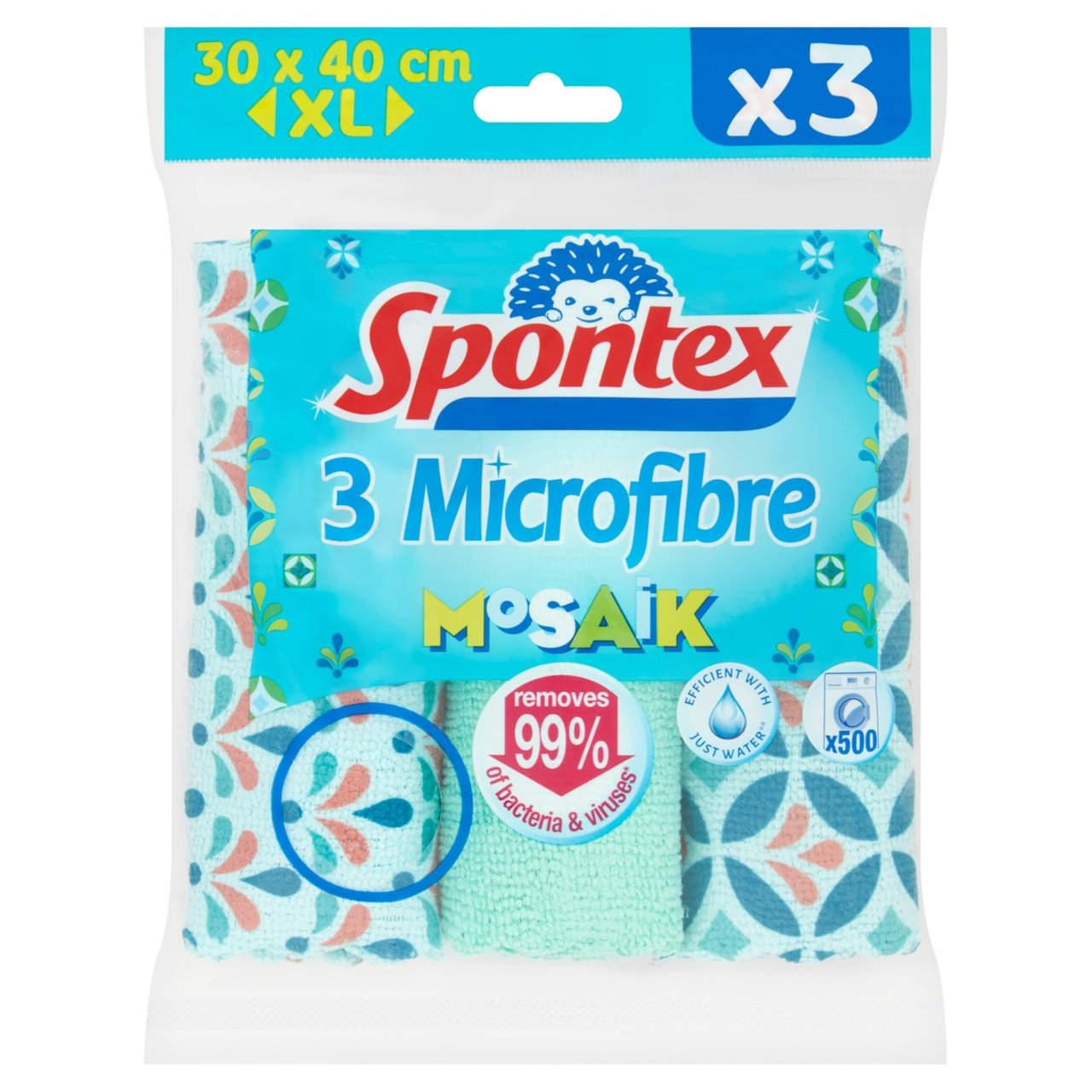 Spontex Mosaik Microfibre Cloth