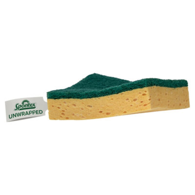 Spontex Unwrapped Sponge Scourer