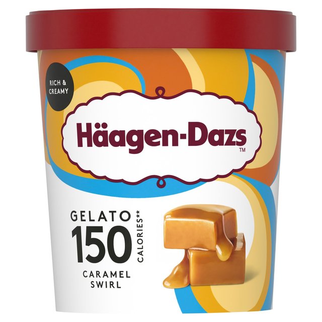 Haagen-Dazs Gelato 150 Calories Caramel Swirl  460ml