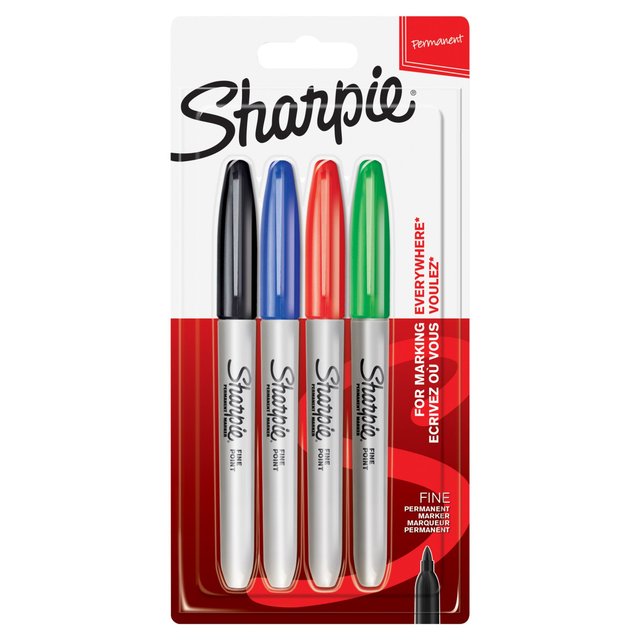 Sharpie Permanent Markers 4 per pack