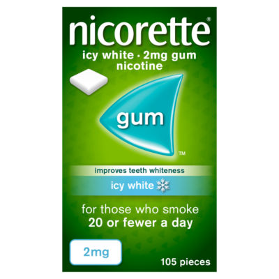 Nicorette Icy White 2mg Nicotine Gum