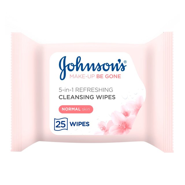 Johnson's Make-Up Be Gone 5-in-1 Refreshing Cleansing Wipes 25 Wipes