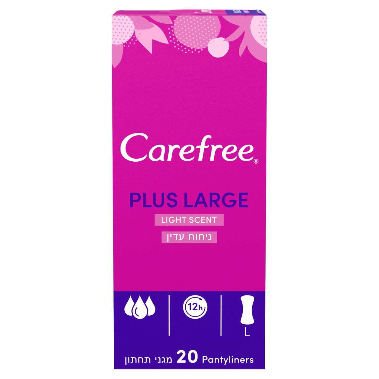 Carefree Plus Large Light Scent Pantyliners