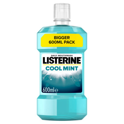 Listerine Essentials Cool Mint Mouthwash 600ml