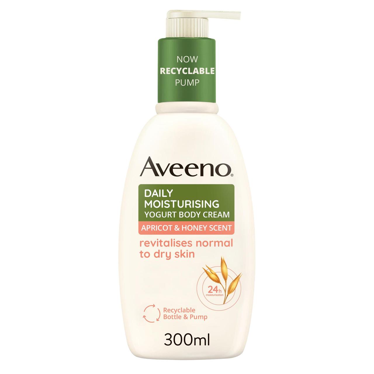 Aveeno Daily Moisturising Yogurt Body Wash Apricot & Honey Scented