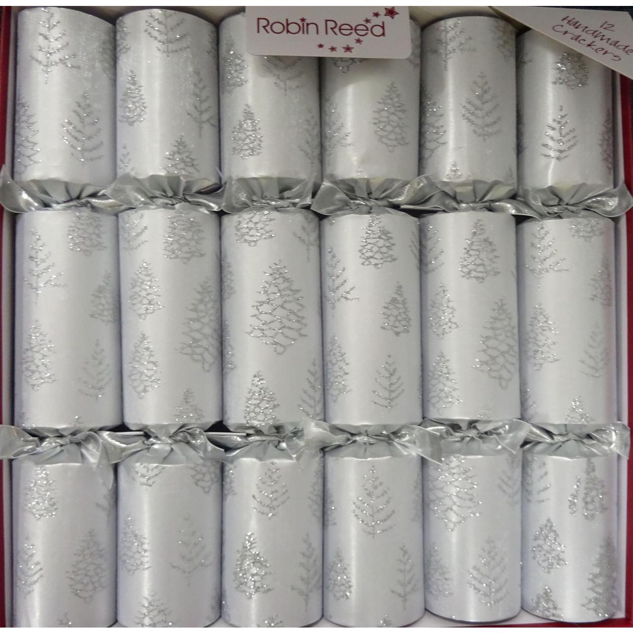 Silver Tree Flakes Christmas Crackers