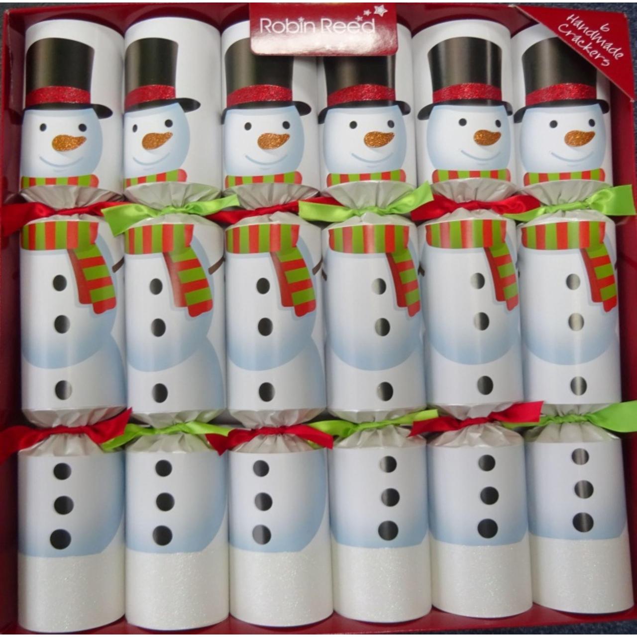 Racing Snowman Christmas Crackers