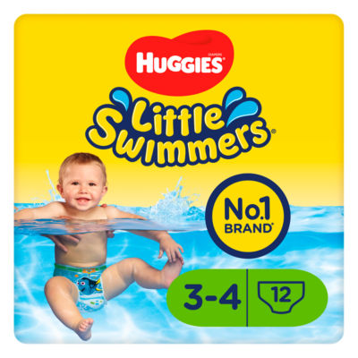 Huggies Diapers Little Swimmers 3-4 7-15kg 12 Swim Pants