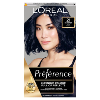 L'Oreal Preference 21 Starry Night Blue Black Hair Dye