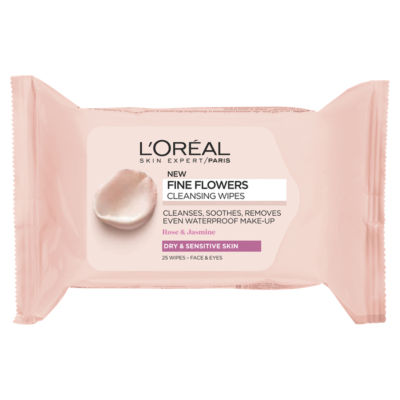 L'Oreal Paris Fine Flowers Cleansing Wipes-Dry and Sensitive Skin