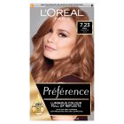 L'Oreal Paris Preference Permanent Hair Dye Bali Dark Rose Gold Brown 7.23