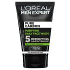 L'Oreal Men Expert Pure Carbon Purifying Daily Face Wash Cleanser