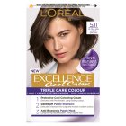 L'Oreal Paris Excellence Cool Crème Permanent Hair Dye Ultra Ash Light Brown 5.11