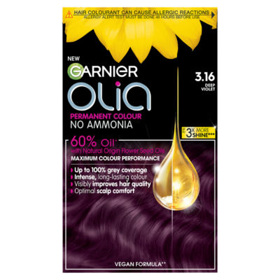 Garnier Olia Olia 3.16 Deep Violet No Ammonia Permanent Hair Dye