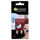 Garnier Pure Active Anti-Blackhead Charcoal Nose Strips Pack of 4