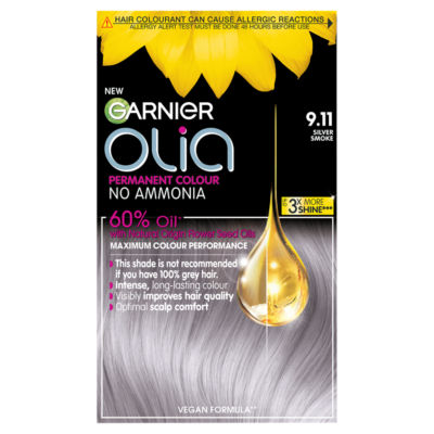 Garnier Olia 9.11 Silver Smoke No Ammonia Permanent Hair Dye