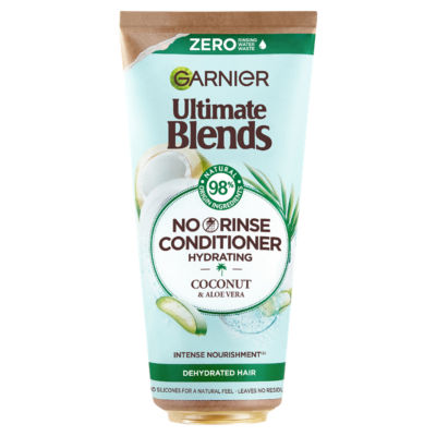 Garnier Ultimate Blends Coconut and Aloe Hydrating No Rinse Conditioner for Normal Hair