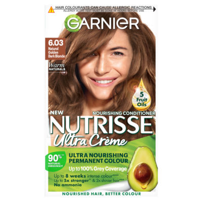 Garnier Nutrisse Ultra Crème Permanent Hair Dye Natural Golden Dark Blonde