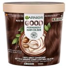 Garnier Good Permanent Hair Dye No Ammonia Formula 100% Grey Coverage 4.15 Iced Chestnut Brown