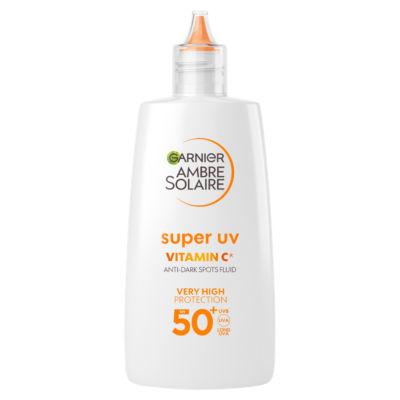Garnier Ambre Solaire Super UV Vitamin Cg Facial Fluid for Daily Use, SPF50+, 40ml