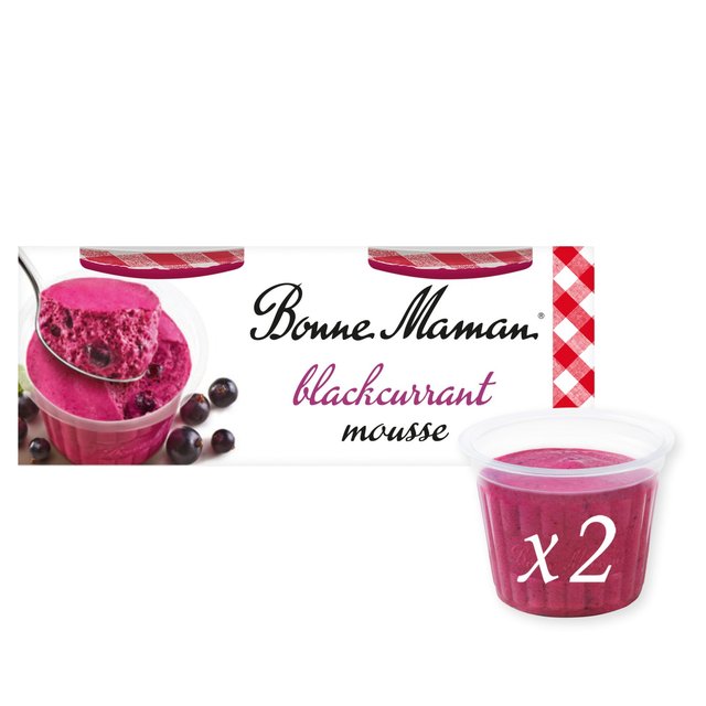 Bonne Maman Blackcurrant Mousse 2 x 70g