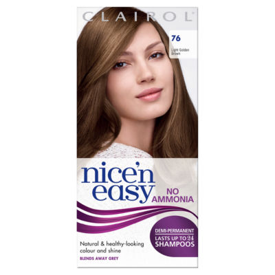 Clairol Nice’n Easy No Ammonia Hair Dye, Light Golden Brown