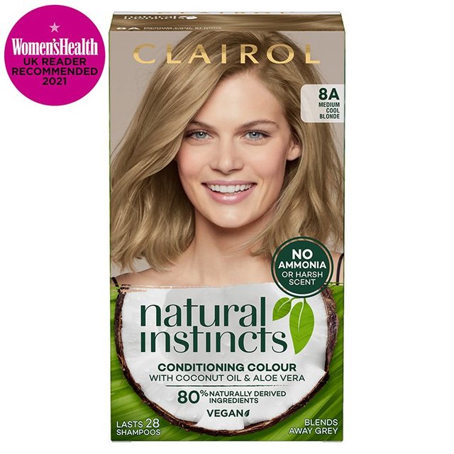 Clairol Natural Instincts 8A Medium Cool Blonde 