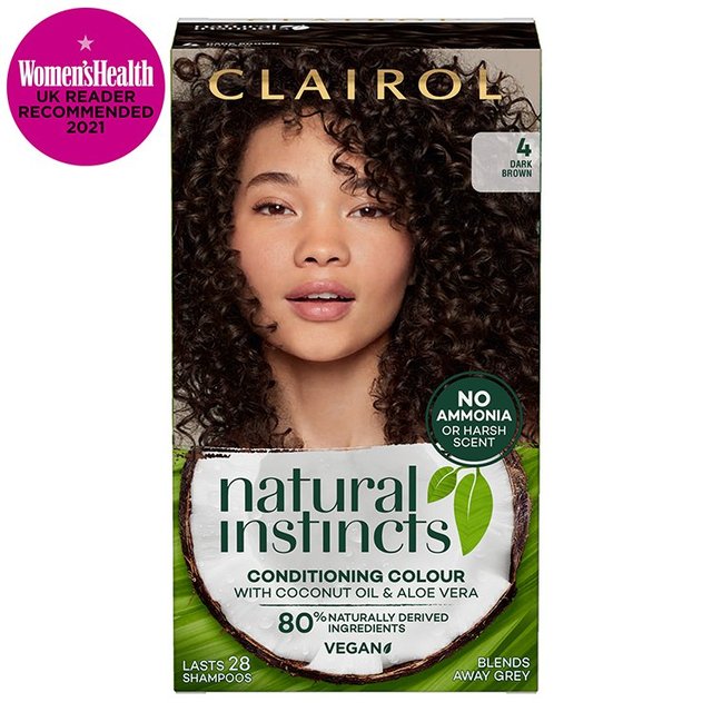 Clairol Natural Instincts 4 Dark Brown 