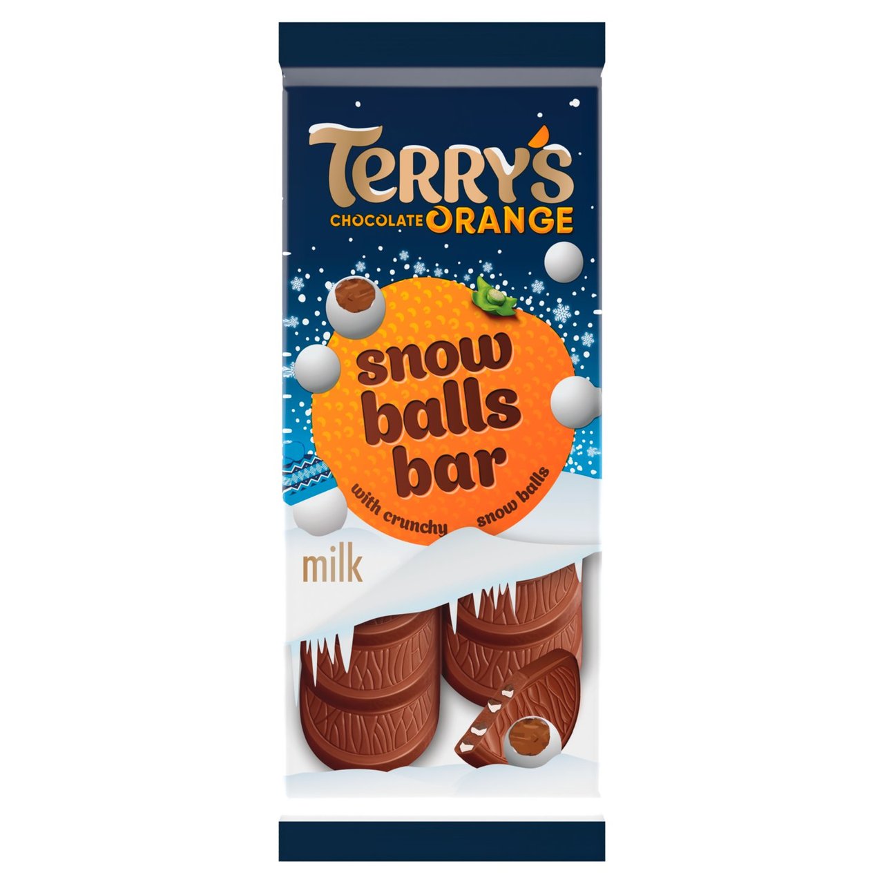 Terry's Chocolate Orange Snow Balls Chocolate Bar