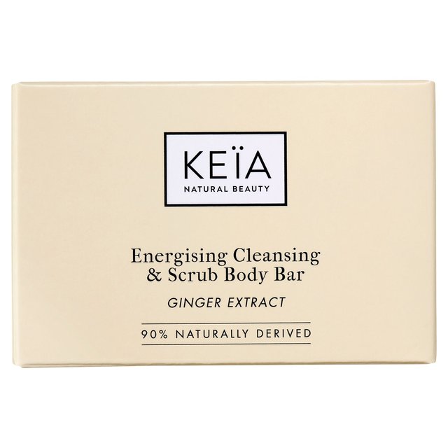 Keia Energising Cleansing & Scrub Body Bar Ginger  100g