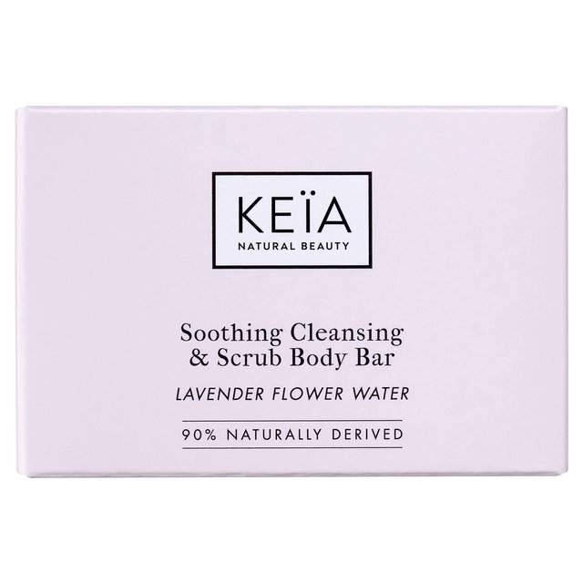 Keia Soothing Cleansing & Scrub Body Bar Lavender  100g