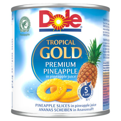 Dole Tropical Gold Premium Pineapple in Pineapple Juice 432g