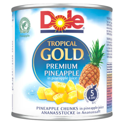 Dole Tropical Gold Premium Pineapple in Pineapple Juice 432g