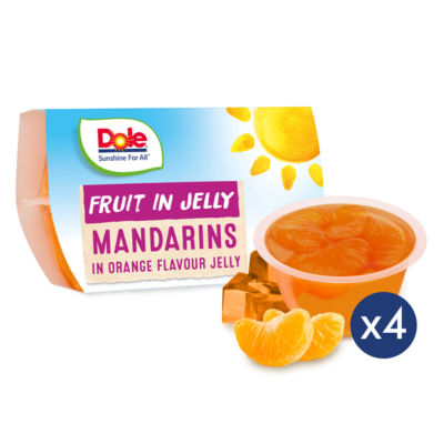 Dole Mandarin in Orange Flavour Jelly 4 x 123g (492g)