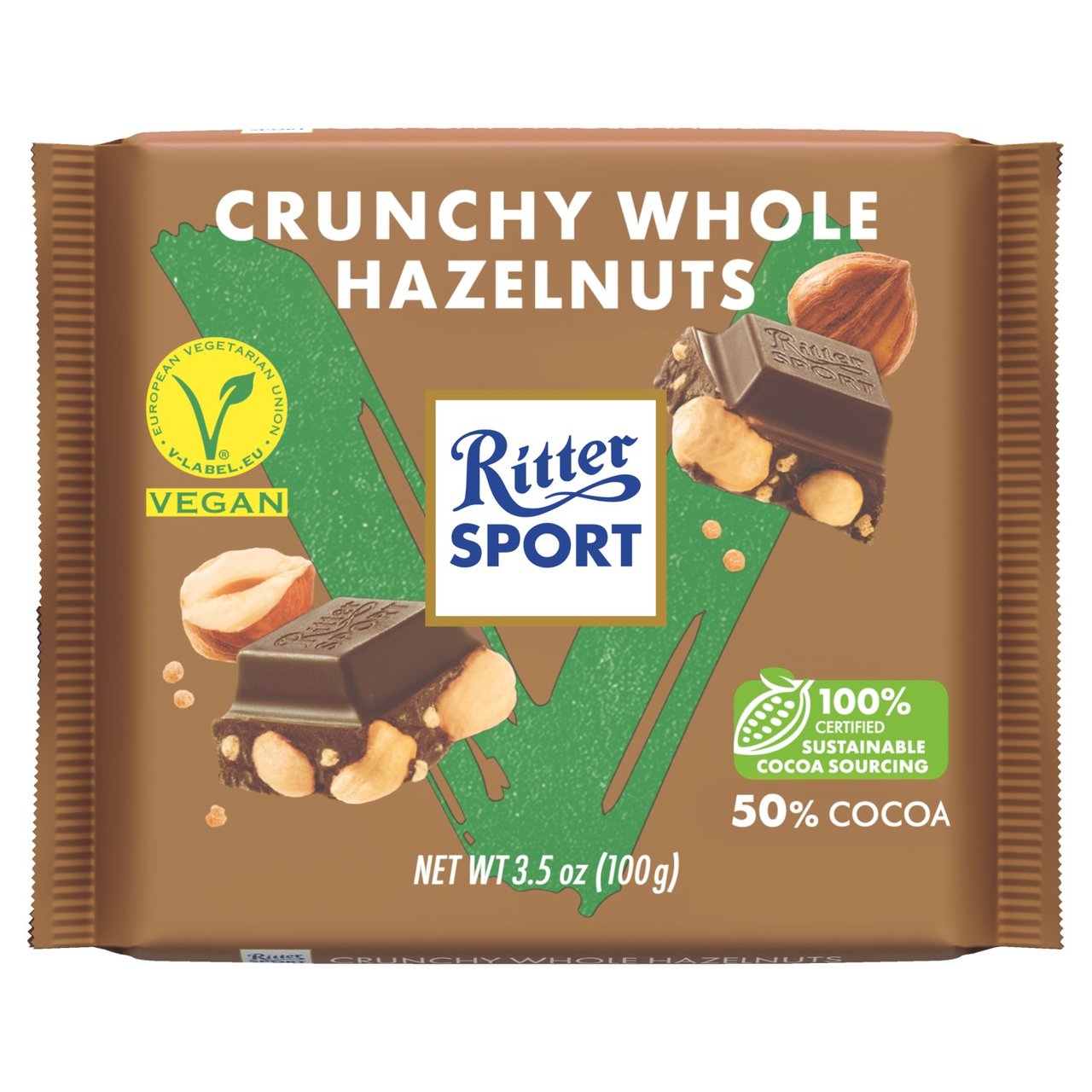 Ritter sport crunch whole Hazelnut Vegan