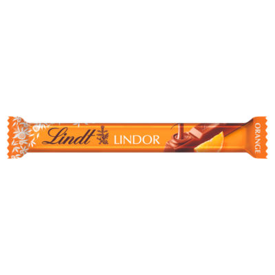 Lindt Lindor Orange Milk Chocolate Bar 38g