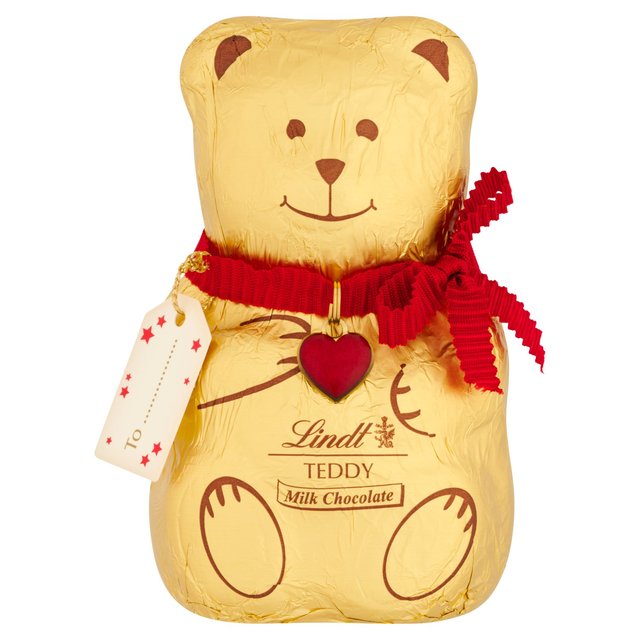 Lindt Teddy With Gift Tag Milk Chocolate 