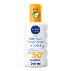 Nivea Sun Sensitive Immediate Protect Sunscreen Spray SPF 50 200ml