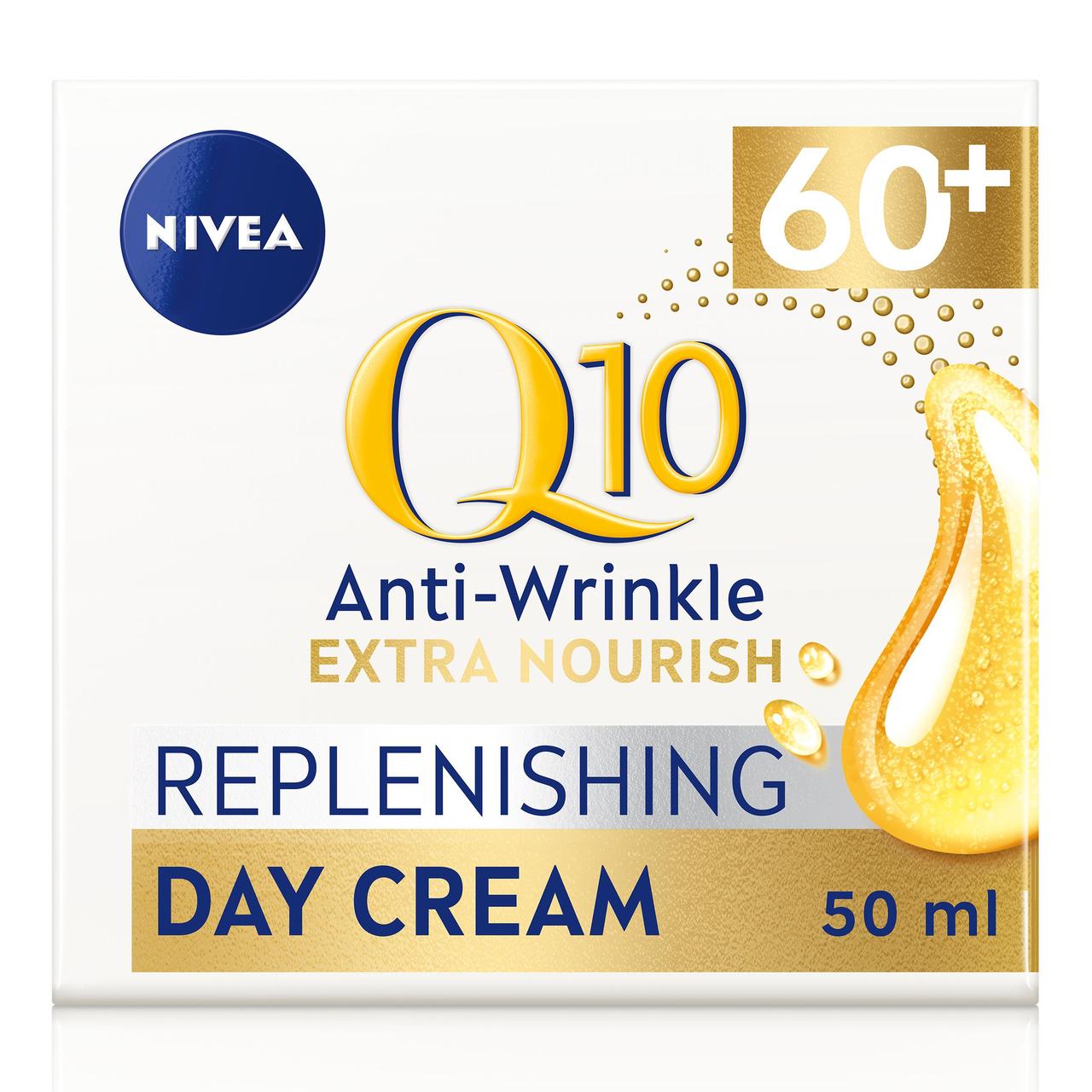 NIVEA Q10 Anti-Wrinkle Day Cream for 60+ Mature Skin SPF15  50ml