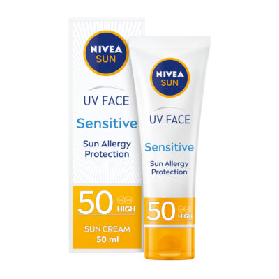 Nivea UV Face Soothing Sensitive Sun Cream SPF 50+ 50ML