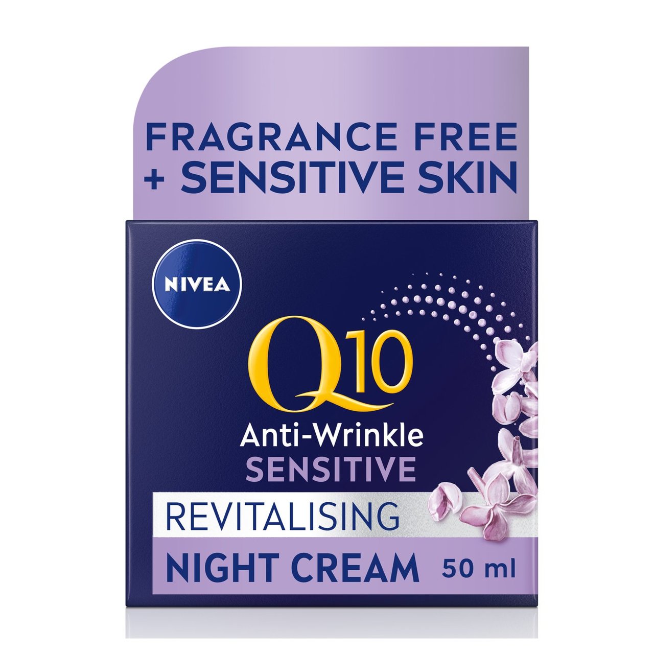 NIVEA Q10 Power Anti-Wrinkle Night Face Cream for Sensitive Skin