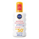 NIVEA SUN Sensitive SPF 50+ Allergy Protect Sun Lotion Spray