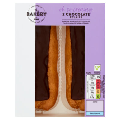 The BAKERY at ASDA 2 Chocolate Éclairs