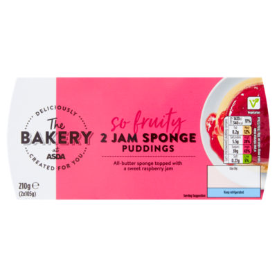 The BAKERY at ASDA Jam Sponge Puddings