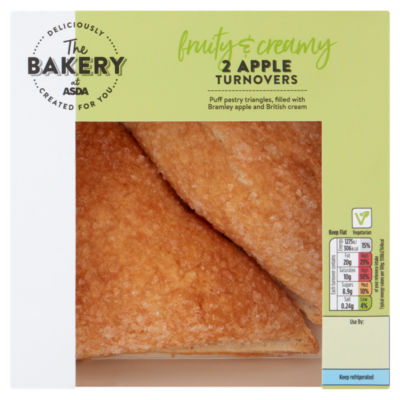 The BAKERY at ASDA 2 Fruity & Creamy Apple Turnovers