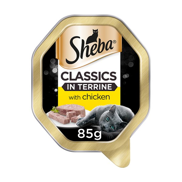 Sheba Classics Wet Cat Food Tray with Chicken in Terrine