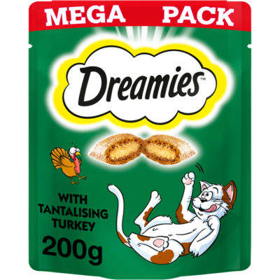 Dreamies Cat Treat Biscuits with Turkey Mega Pack 200g